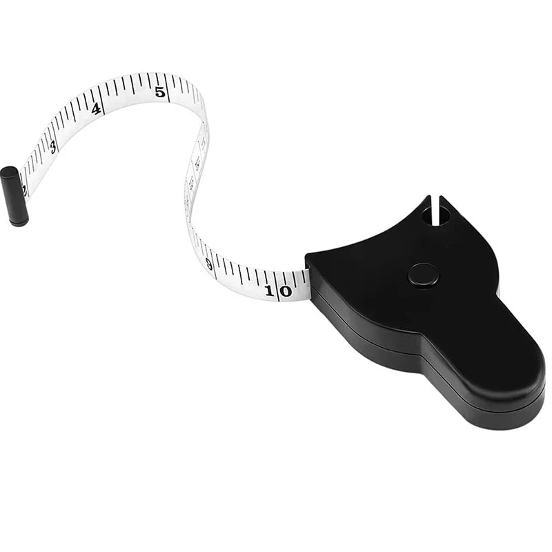150cm Automatic Retractable Body Measuring Tape | Fitness Waist, Arm & Chest Measure (CM & Inch)