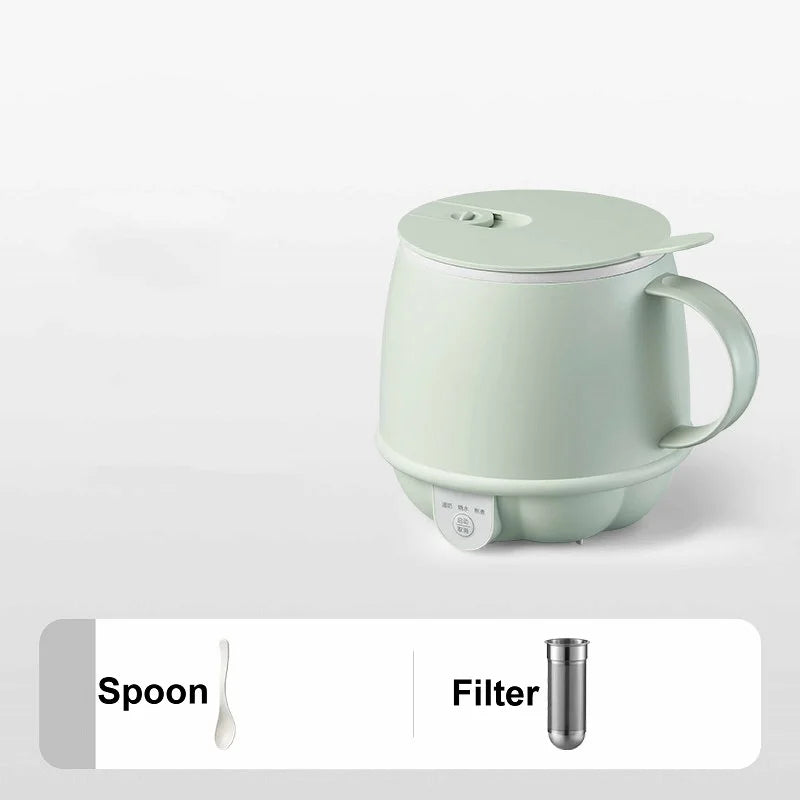 500ml Mini Electric Kettle Smart Health Cup | Multi-Function Heating & Stew Cup for Office & Home