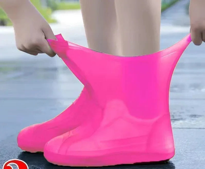 Reusable Silicone Waterproof Shoe Covers | Anti-Slip Rain Overshoes for Outdoor Use
