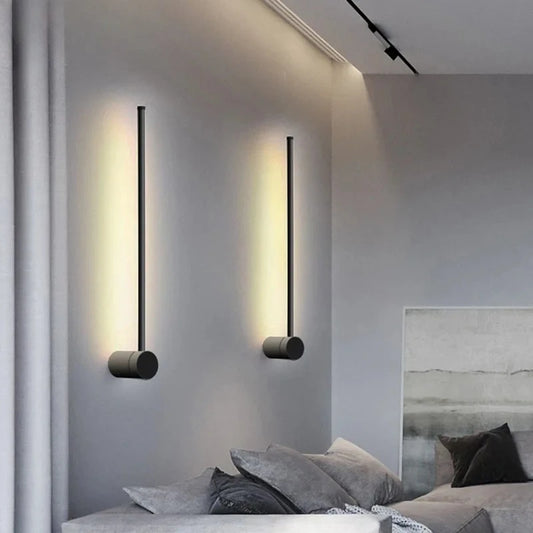 Modern Minimalist Rotating LED Wall Lamp – Dimmable Indoor Light for Living Room & Bedroom Décor