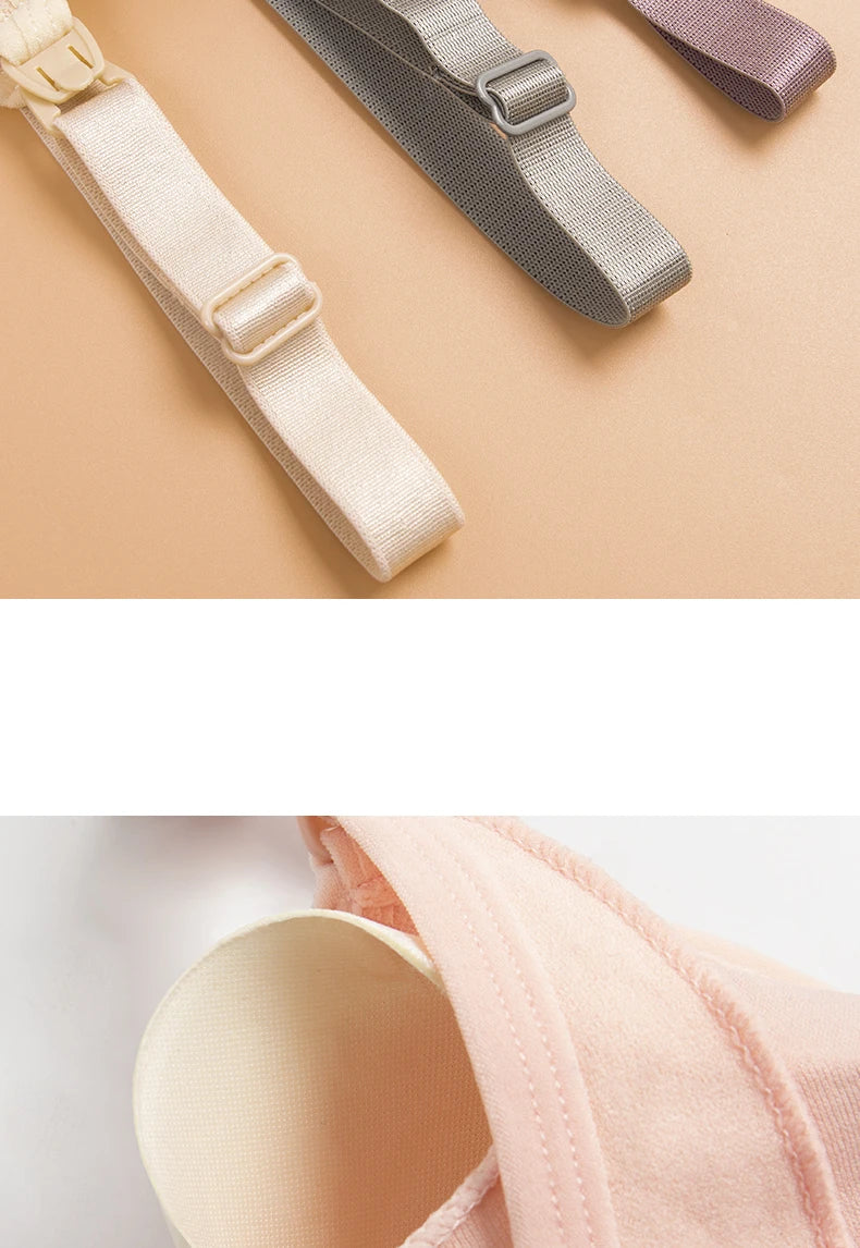 High Quality Plus Size Nursing Bra – Breathable Seamless Maternity Breastfeeding Bra, Wire-Free Push-Up Support