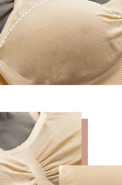 High Quality Plus Size Nursing Bra – Breathable Seamless Maternity Breastfeeding Bra, Wire-Free Push-Up Support