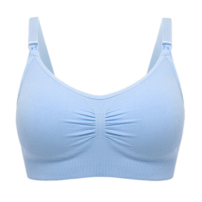High Quality Plus Size Nursing Bra – Breathable Seamless Maternity Breastfeeding Bra, Wire-Free Push-Up Support