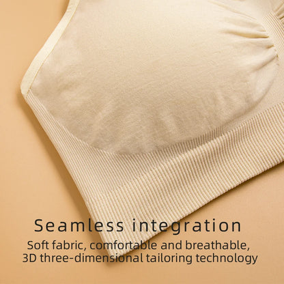 High Quality Plus Size Nursing Bra – Breathable Seamless Maternity Breastfeeding Bra, Wire-Free Push-Up Support