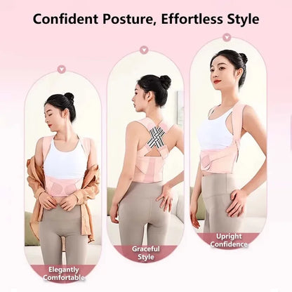 Posture Corrector – Adjustable Back Support Belt for Abdominal Waist Correction & Spine Alignment
