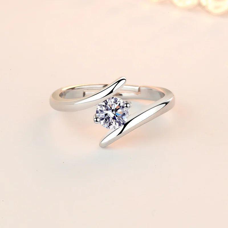 Luxury Geometric Cocktail Ring, High Quality Wedding & Party Fine Jewelry Gift