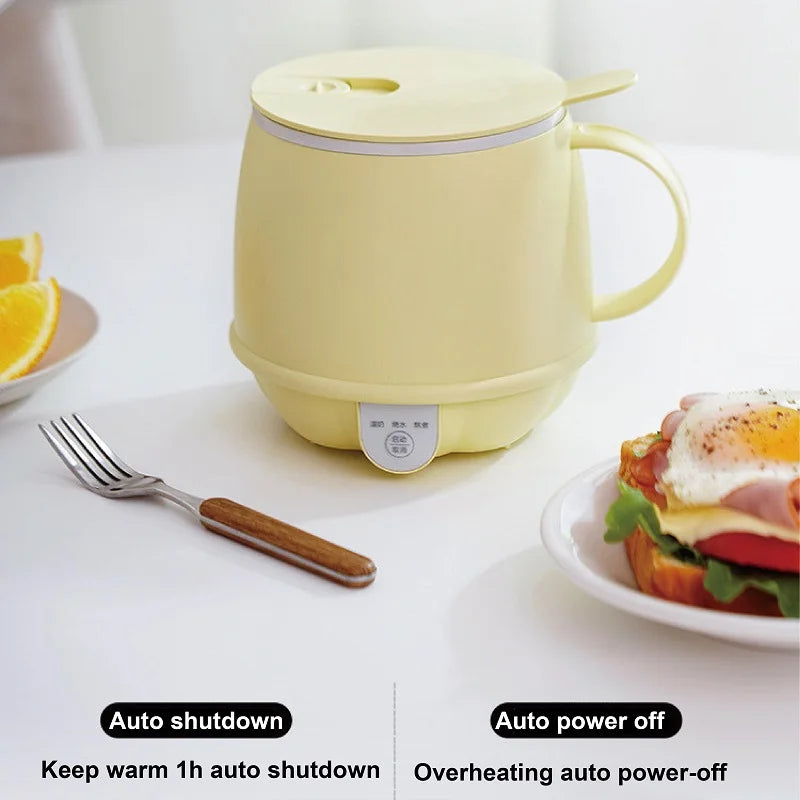 500ml Mini Electric Kettle Smart Health Cup | Multi-Function Heating & Stew Cup for Office & Home