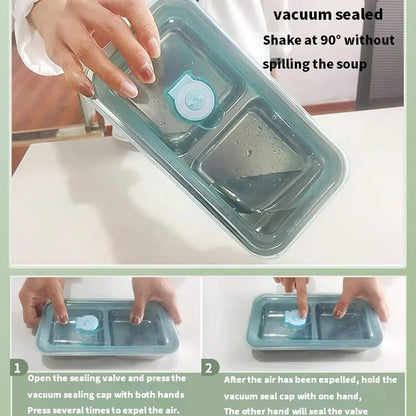 Liren Electric Heating Lunch Box Portable Bento Box | 304 Stainless Steel Liner Food Container Keep Warm