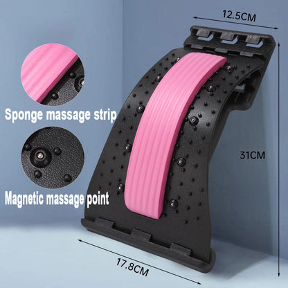 Lumbar Stretcher Device for Lower Back Pain – Yoga Spine Correction & Chiropractic Back Support Pillow