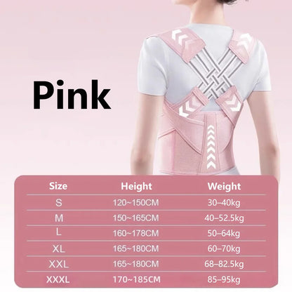Posture Corrector – Adjustable Back Support Belt for Abdominal Waist Correction & Spine Alignment