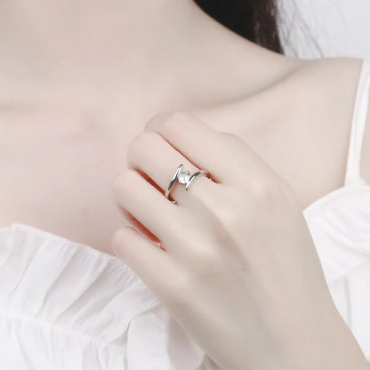Luxury Geometric Cocktail Ring, High Quality Wedding & Party Fine Jewelry Gift