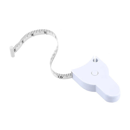 150cm Automatic Retractable Body Measuring Tape | Fitness Waist, Arm & Chest Measure (CM & Inch)