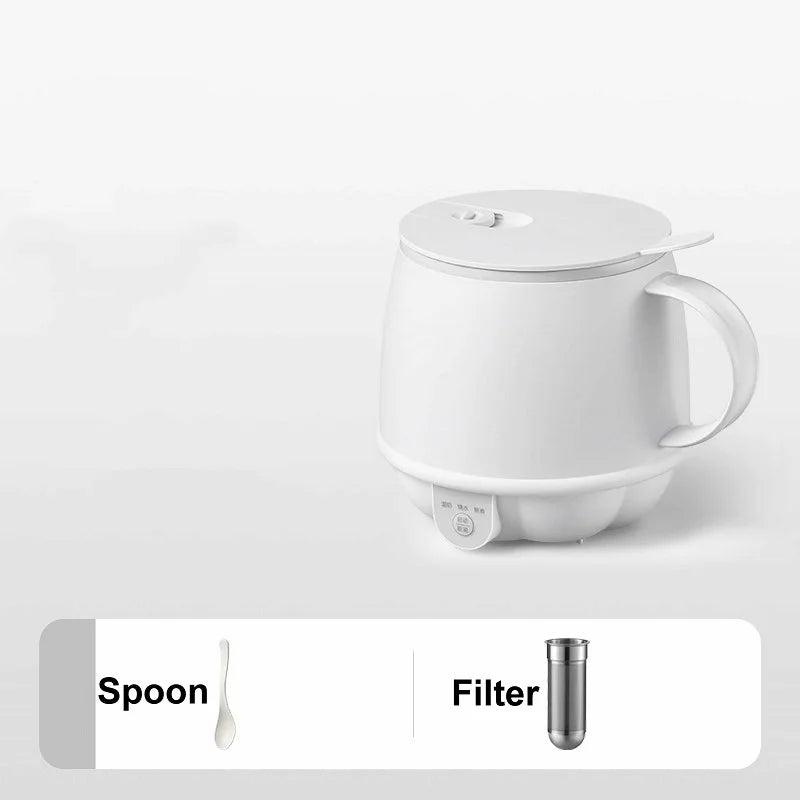 500ml Mini Electric Kettle Smart Health Cup | Multi-Function Heating & Stew Cup for Office & Home