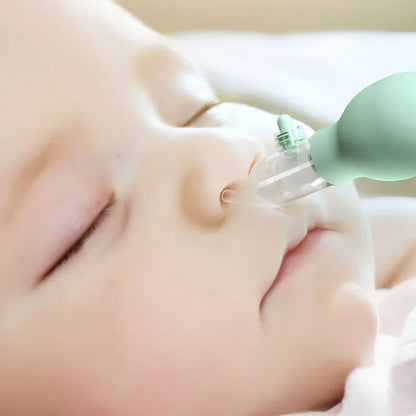 Soft Baby Nasal Aspirator – Anti-Backflow Silicone Nose Sucker, Newborn Safe Air-Pump Nose Cleaner
