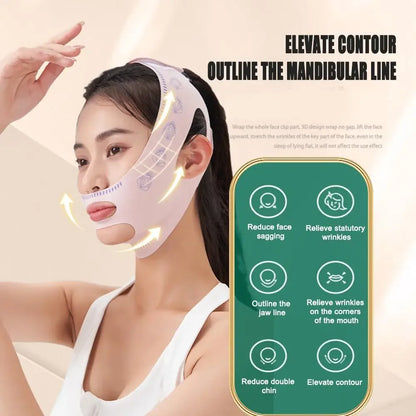 Chin & Cheek Slimming Bandage – V Shaper V-Line Lifting Mask, Face Lifting Anti-Wrinkle Sleeping Strap