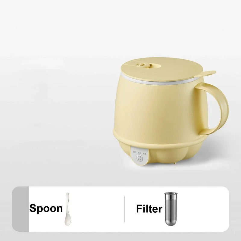 500ml Mini Electric Kettle Smart Health Cup | Multi-Function Heating & Stew Cup for Office & Home