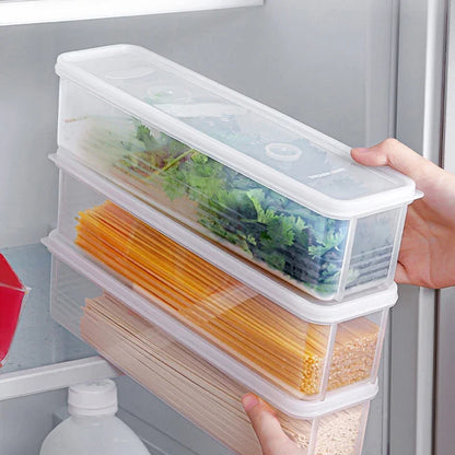 Refrigerator Fresh-Keeping Storage Box | Transparent Airtight Food Preservation Container | Small Sealed Organizer for Fruits & Vegetables