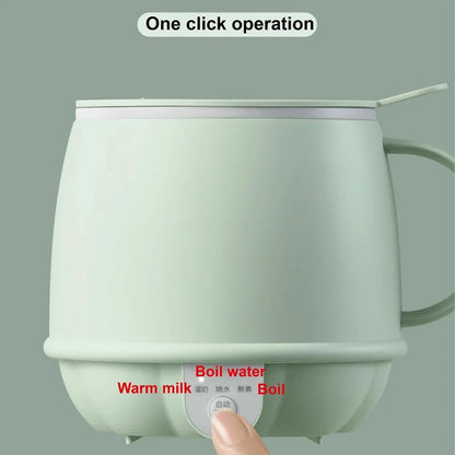 500ml Mini Electric Kettle Smart Health Cup | Multi-Function Heating & Stew Cup for Office & Home