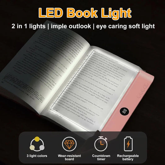Clear LED Book Reading Light