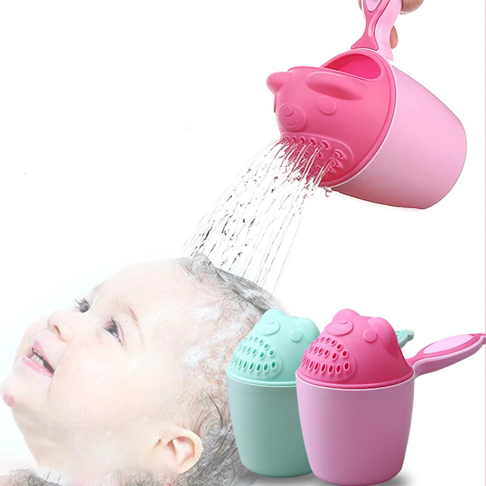 Cute Cartoon Baby Bath Shampoo Cup – Toddler Hair Washing Bailer, Kids Bath Rinse Tool