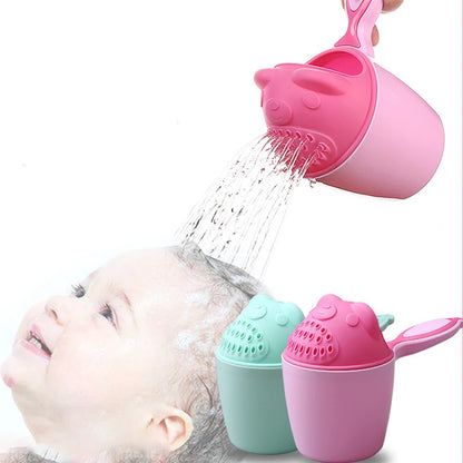 Cute Cartoon Baby Bath Shampoo Cup – Toddler Hair Washing Bailer, Kids Bath Rinse Tool