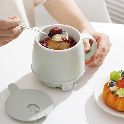500ml Mini Electric Kettle Smart Health Cup | Multi-Function Heating & Stew Cup for Office & Home