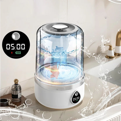 Portable Mini Washing Machine 1.5L | Wireless Underwear & Socks Cleaner