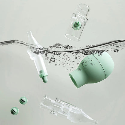 Soft Baby Nasal Aspirator – Anti-Backflow Silicone Nose Sucker, Newborn Safe Air-Pump Nose Cleaner