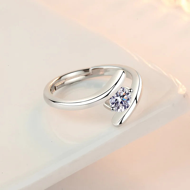 Luxury Geometric Cocktail Ring, High Quality Wedding & Party Fine Jewelry Gift