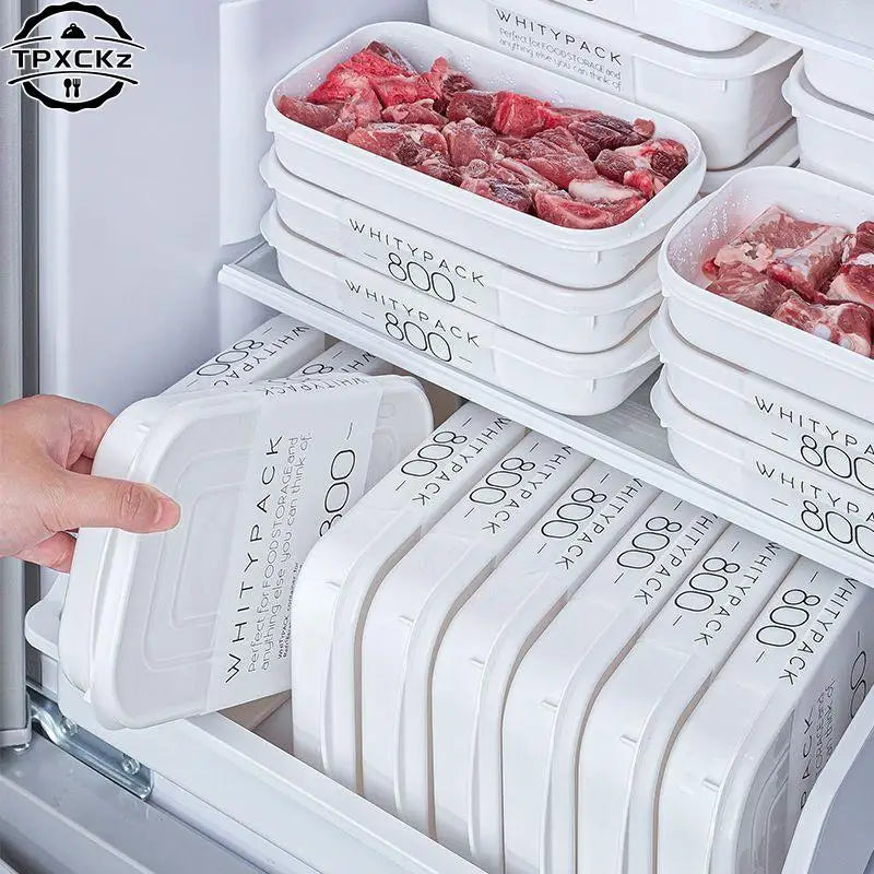 Japanese Frozen Meat Packaging Box – Food Grade Refrigerator Storage & Divided Food Prep Container