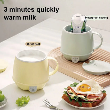 500ml Mini Electric Kettle Smart Health Cup | Multi-Function Heating & Stew Cup for Office & Home
