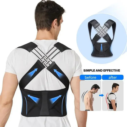 Posture Corrector – Adjustable Back Support Belt for Abdominal Waist Correction & Spine Alignment