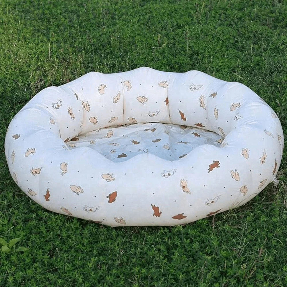 Inflatable Baby Bathtub with Air Pump – Portable Toddler Bathing Tub Chair with Back Support