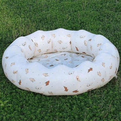 Inflatable Baby Bathtub with Air Pump – Portable Toddler Bathing Tub Chair with Back Support