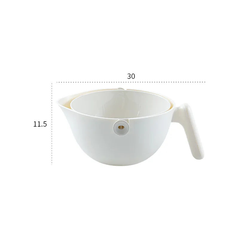 One-Hand Swivel | Detachable | Multi-Purpose Fruit & Vegetable Cleaner