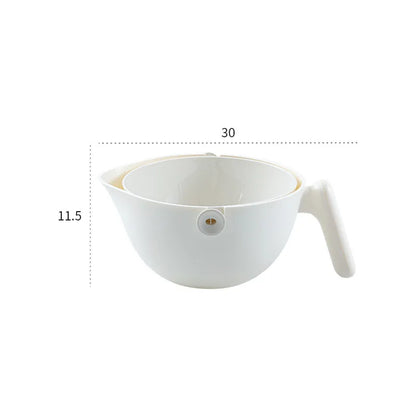 One-Hand Swivel | Detachable | Multi-Purpose Fruit & Vegetable Cleaner