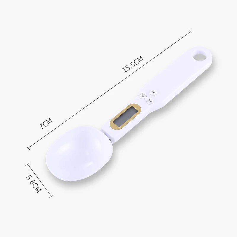 Mini Digital Spoon Scale 0.1–500g | LCD Electronic Kitchen Measuring Spoon | Coffee, Milk Powder & Baking Scale