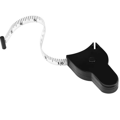 150cm Automatic Retractable Body Measuring Tape | Fitness Waist, Arm & Chest Measure (CM & Inch)