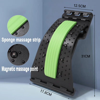 Lumbar Stretcher Device for Lower Back Pain – Yoga Spine Correction & Chiropractic Back Support Pillow