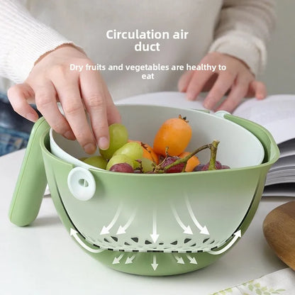 One-Hand Swivel | Detachable | Multi-Purpose Fruit & Vegetable Cleaner