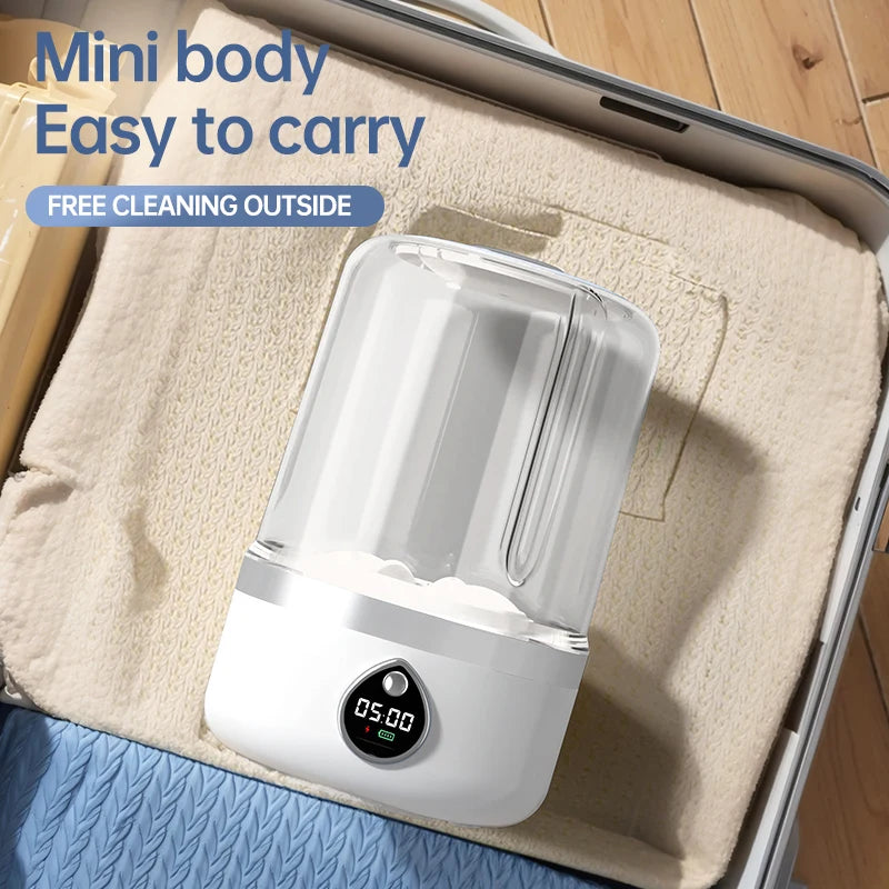 Portable Mini Washing Machine 1.5L | Wireless Underwear & Socks Cleaner