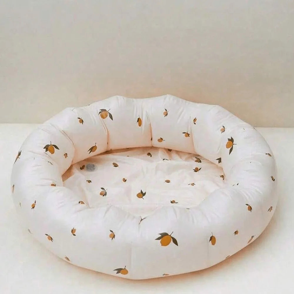 Inflatable Baby Bathtub with Air Pump – Portable Toddler Bathing Tub Chair with Back Support