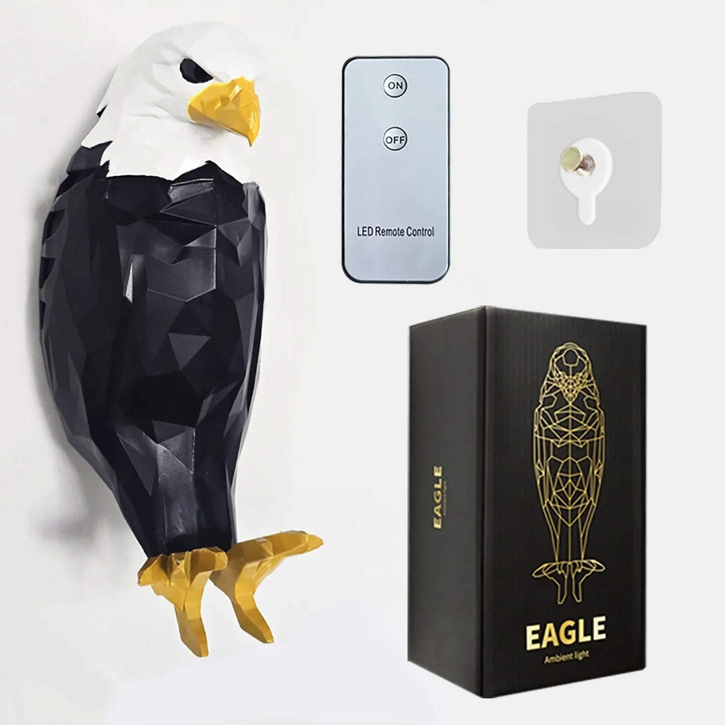 3D Wall Lamp Eagle Shape Projector | Modern Creative Atmosphere Light 3D Printed Animal Wall Lamp for Halloween & Christmas