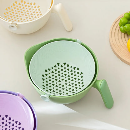 One-Hand Swivel | Detachable | Multi-Purpose Fruit & Vegetable Cleaner