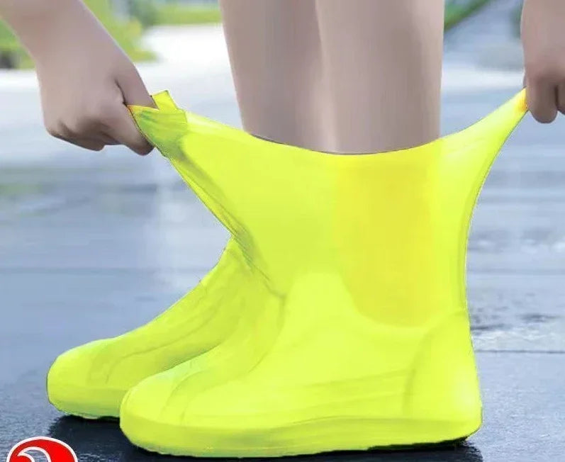 Reusable Silicone Waterproof Shoe Covers | Anti-Slip Rain Overshoes for Outdoor Use