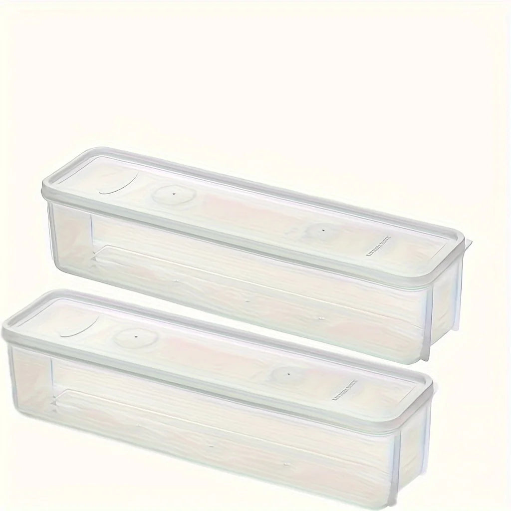 Refrigerator Fresh-Keeping Storage Box | Transparent Airtight Food Preservation Container | Small Sealed Organizer for Fruits & Vegetables