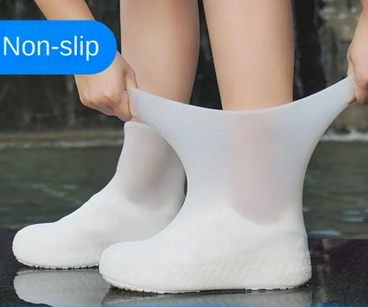 Reusable Silicone Waterproof Shoe Covers | Anti-Slip Rain Overshoes for Outdoor Use