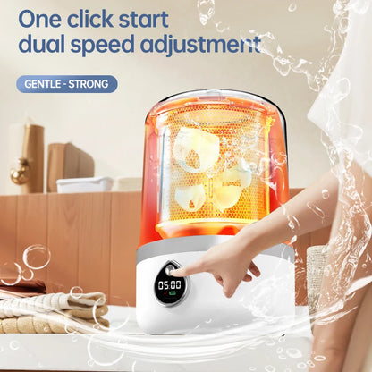 Portable Mini Washing Machine 1.5L | Wireless Underwear & Socks Cleaner
